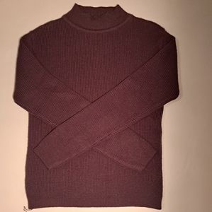 Dark purple mock neck sweater